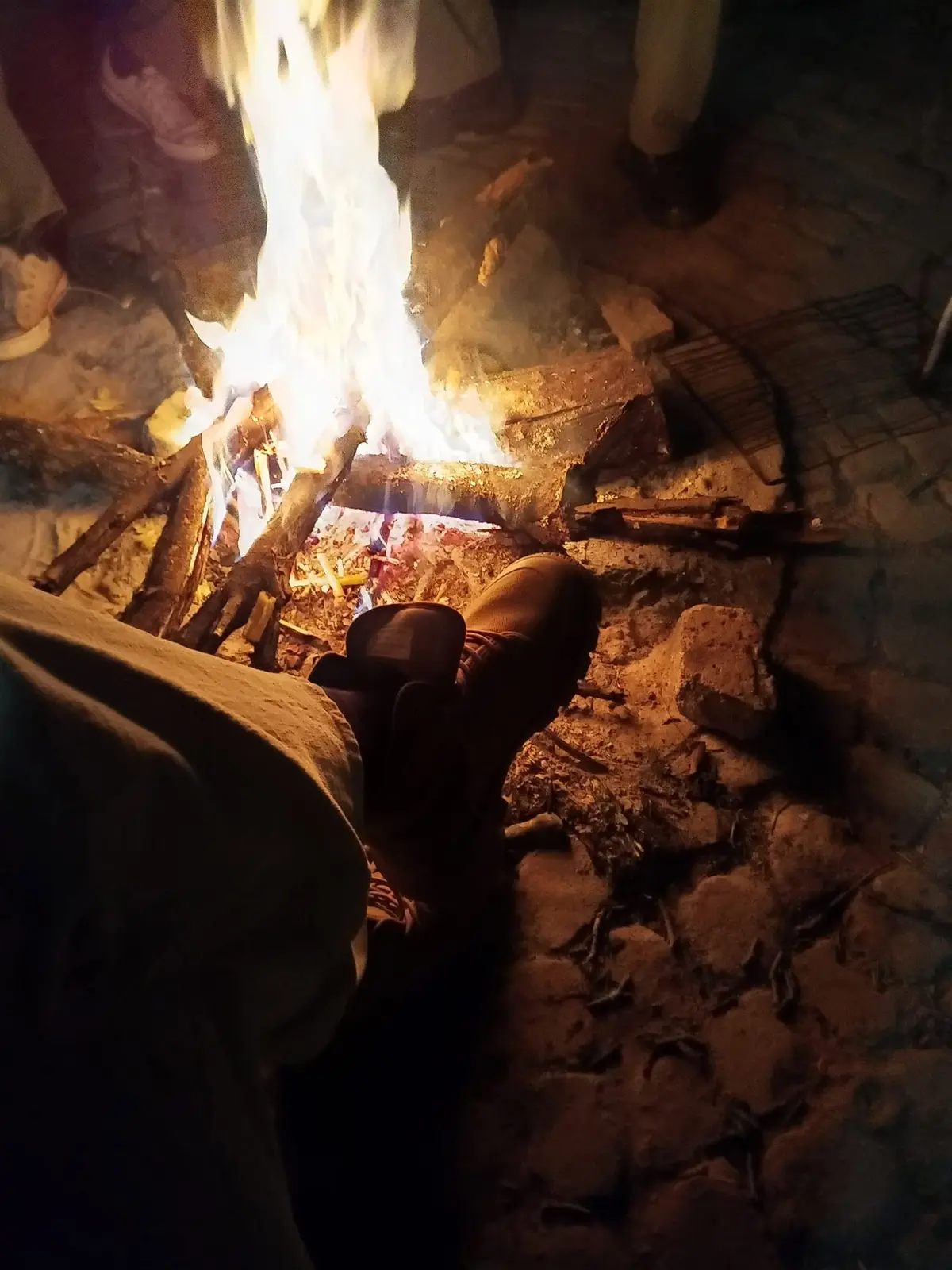 Firelight after a full day